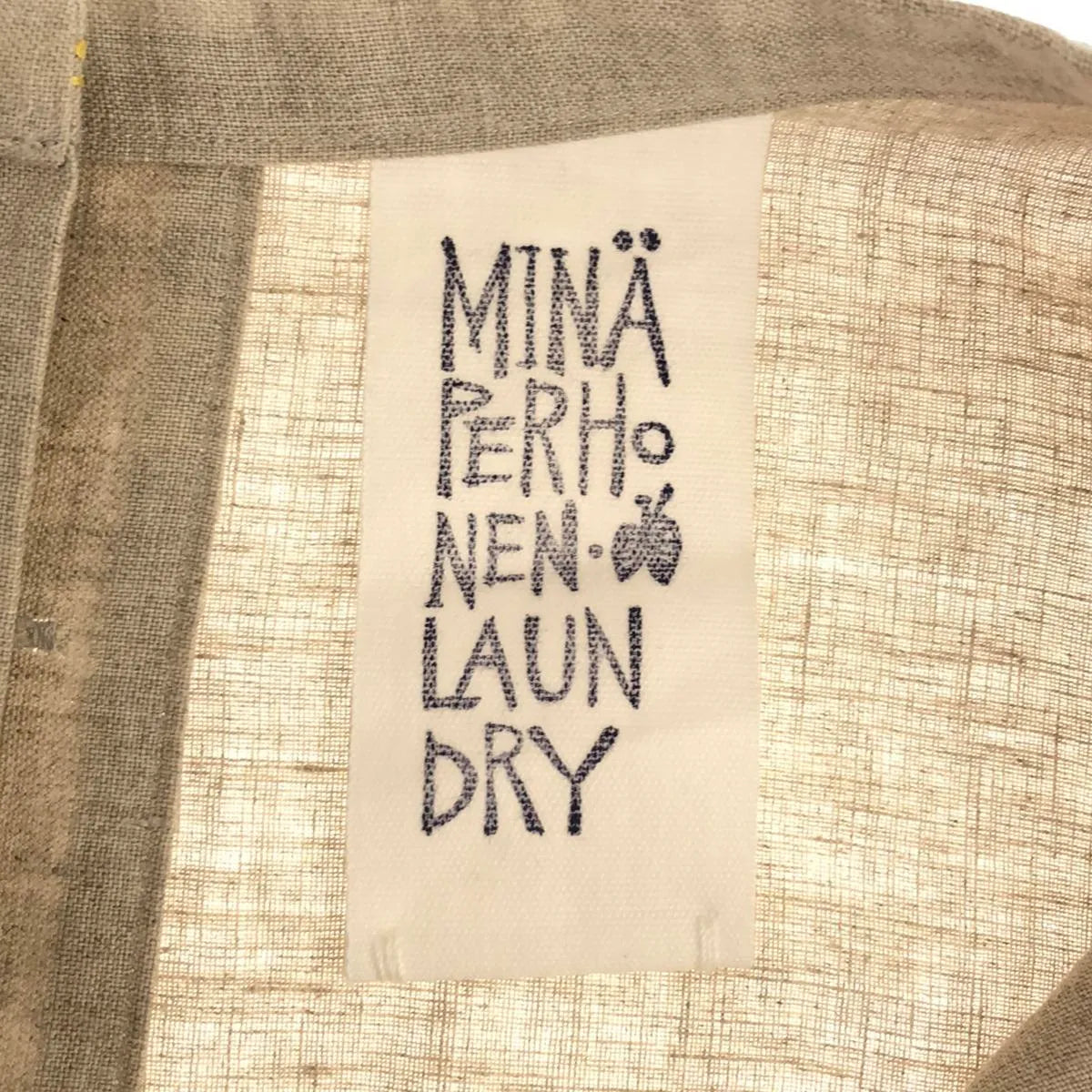 [狀況良好] mina perhonen | 2000秒/秒 | 25週年紀念鳥長裙| 36 |米色 |女性的