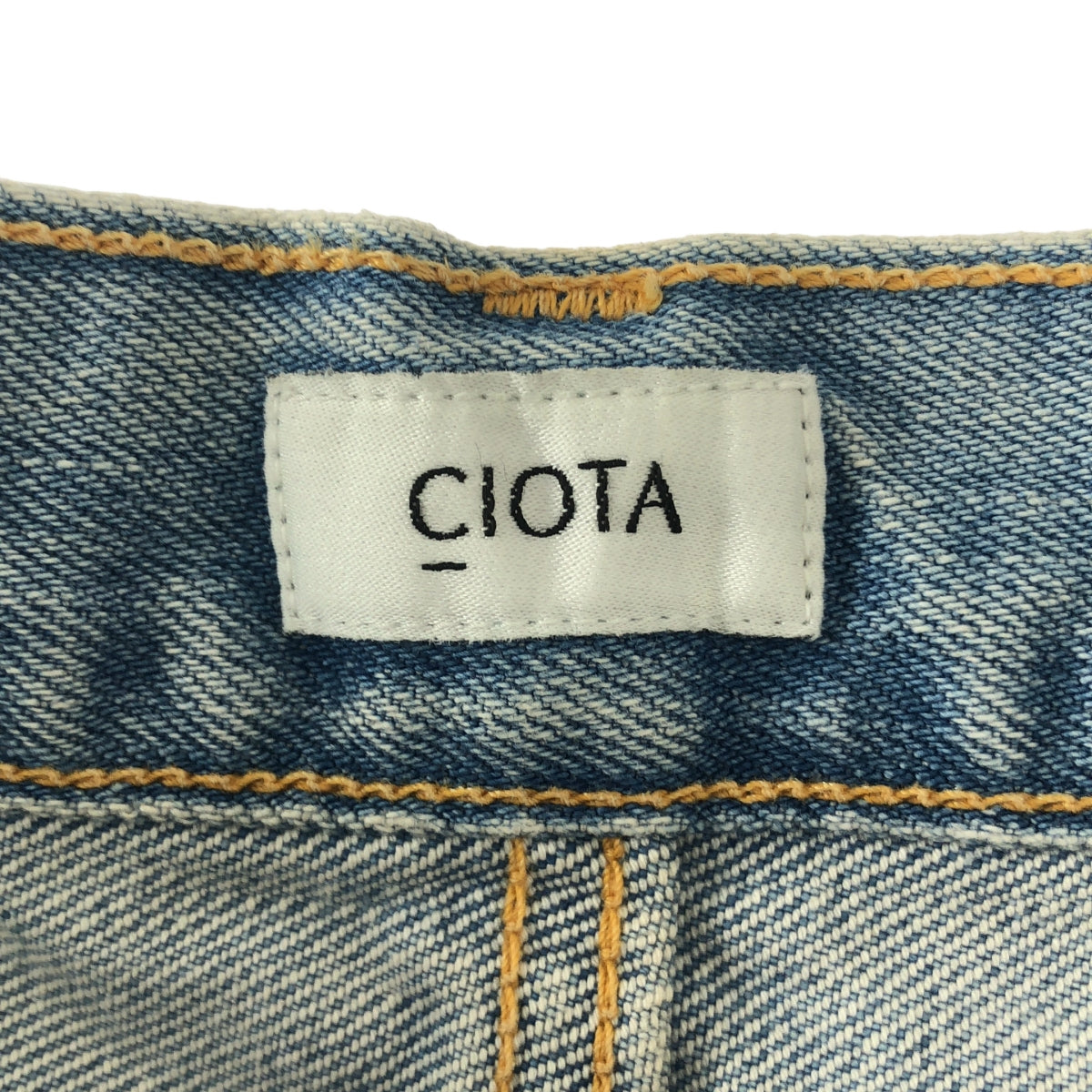 CIOTA / シオタ | スビンコットン 13.5oz ワイドテーパードデニム セルビッチ パンツ | 34 | メンズ