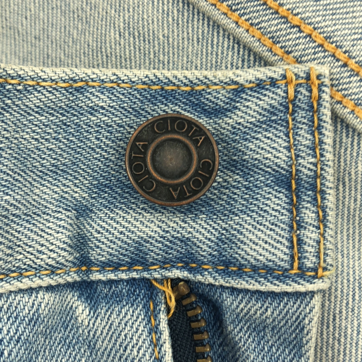 CIOTA / シオタ | スビンコットン 13.5oz ワイドテーパードデニム セルビッチ パンツ | 34 | メンズ