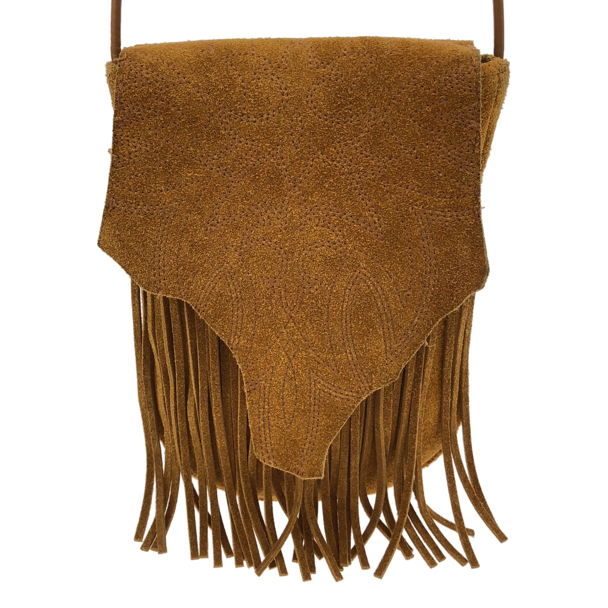 5525gallery / 5525 畫廊 | x MIYAGI HIDETAKA MIYAGI 包 / 絨面皮革流蘇單肩包 |