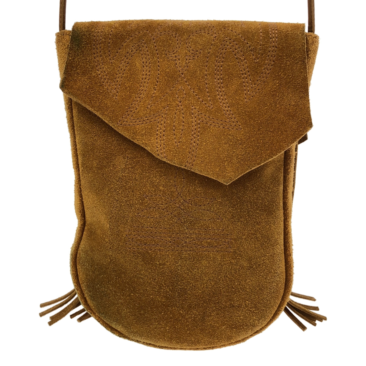 5525gallery / 5525 畫廊 | x MIYAGI HIDETAKA MIYAGI 包 / 絨面皮革流蘇單肩包 |