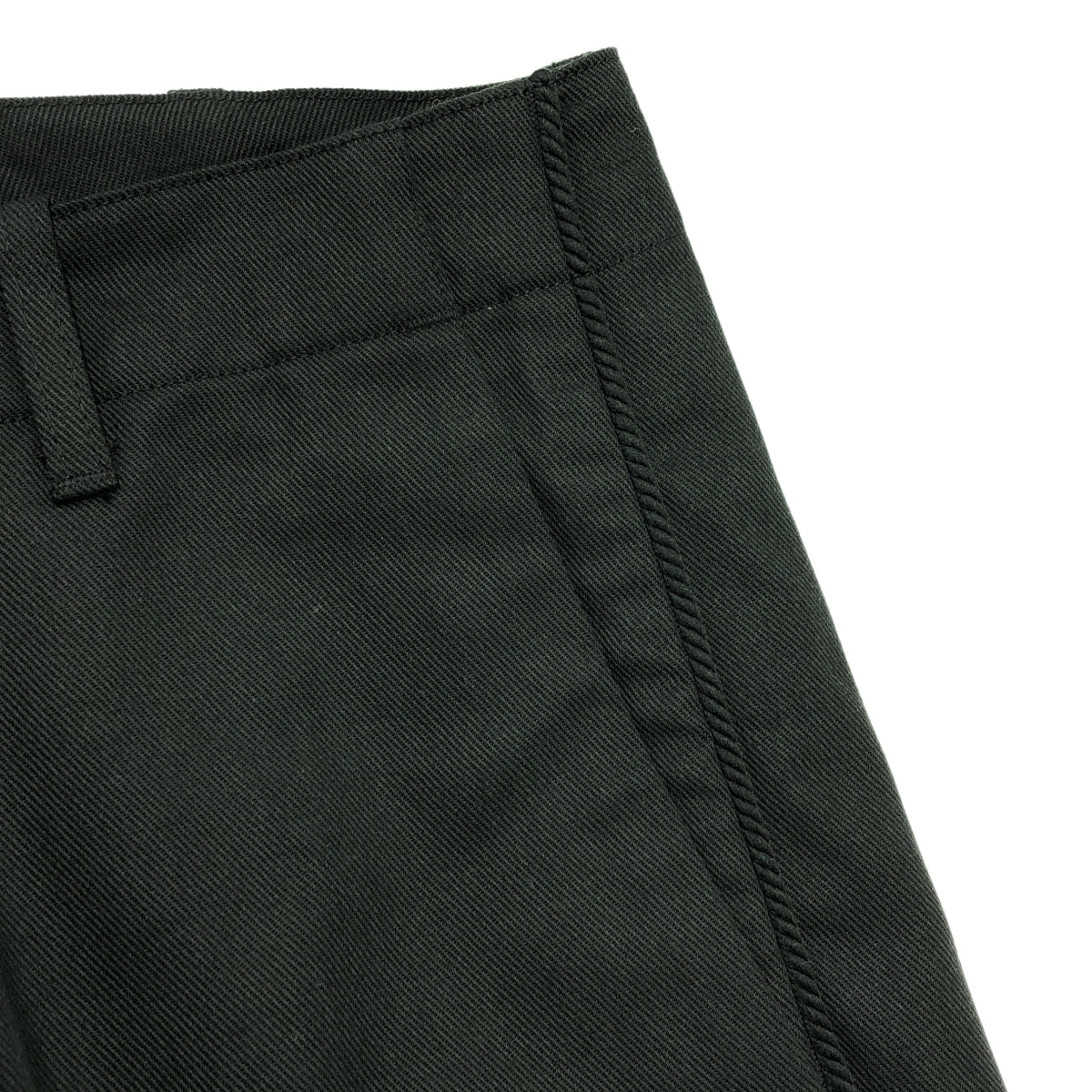 續集 |後背標誌側線斜紋棉布工作褲 | M |黑色 |男士