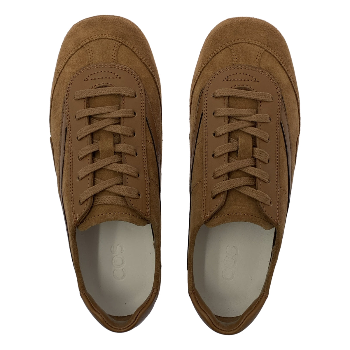 COS | 麂皮與皮革低筒運動鞋 | 尺寸 36 | 女款