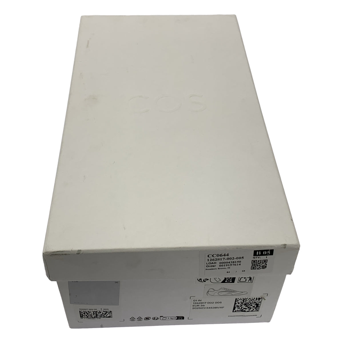 COS | 麂皮與皮革低筒運動鞋 | 尺寸 36 | 女款