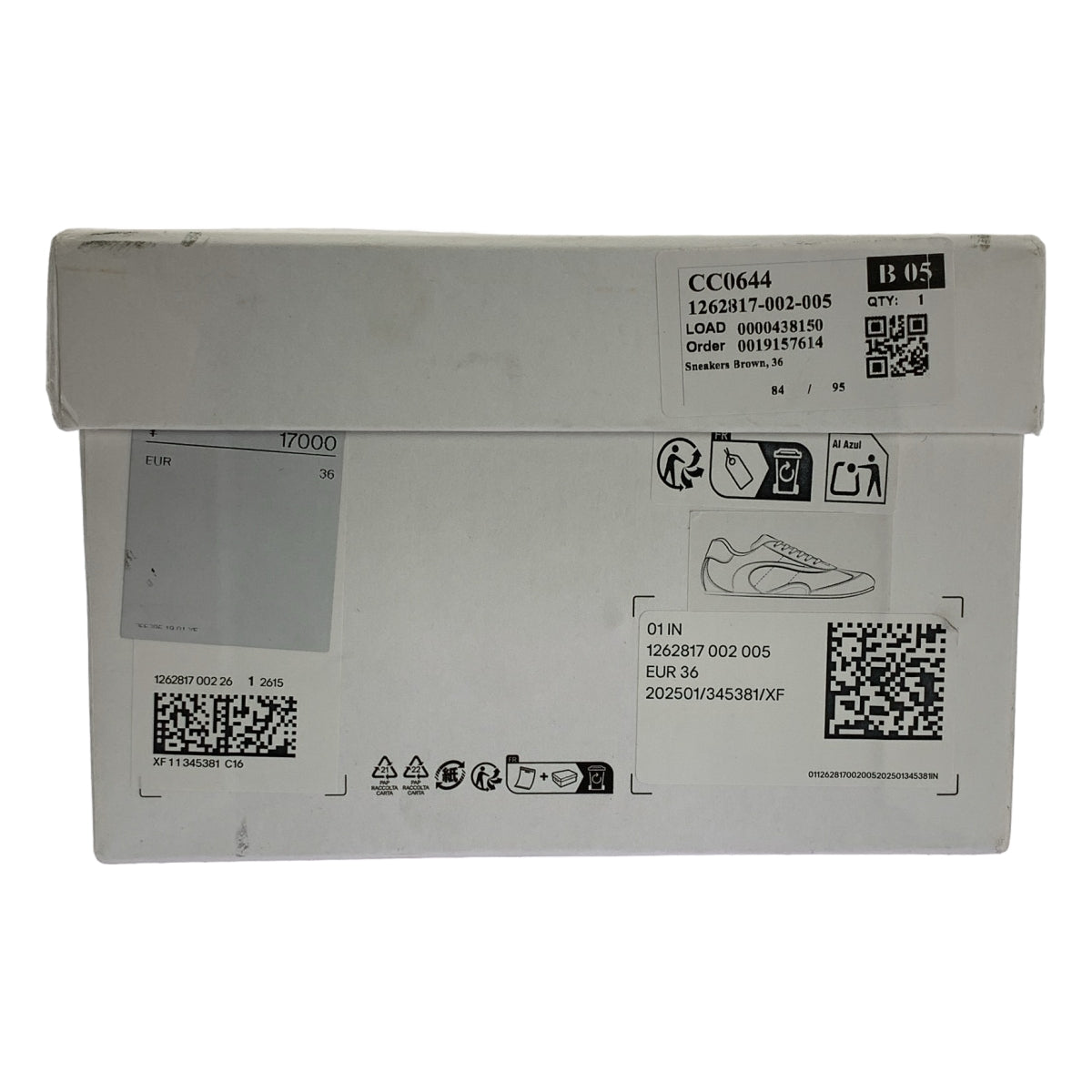 COS | 麂皮與皮革低筒運動鞋 | 尺寸 36 | 女款