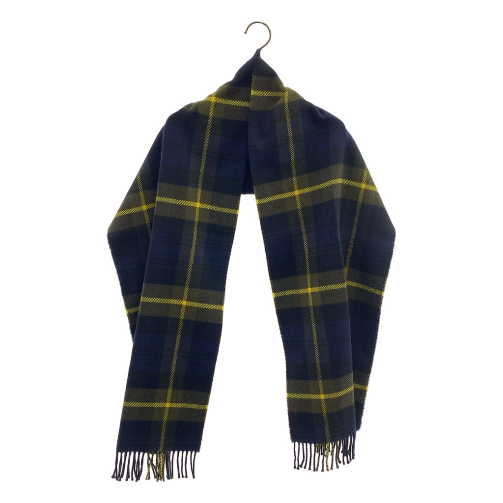 JOSHUA ELLIS / 約書亞·埃利斯 | 羊絨格紋圍巾 |