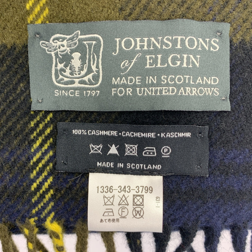 JOSHUA ELLIS / 約書亞·埃利斯 | 羊絨格紋圍巾 |