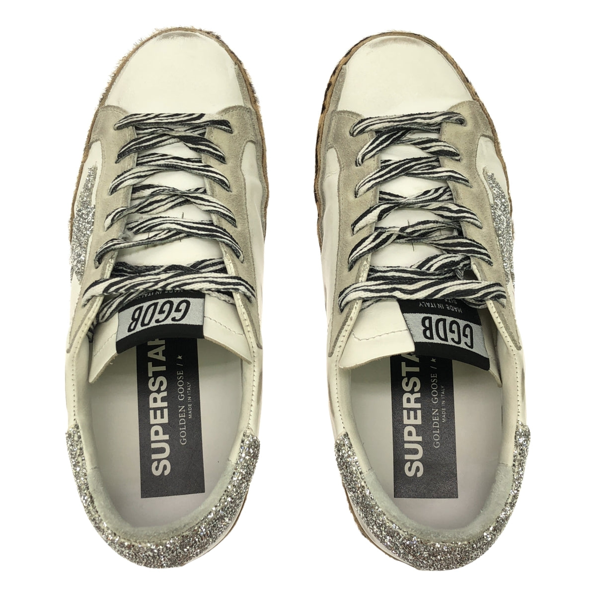 MUSE de Deuxieme Classe | 2021SS | GOLDEN GOOSE | SUPER-STAR 豹紋高跟鞋 | 35 | 白色 | 女款