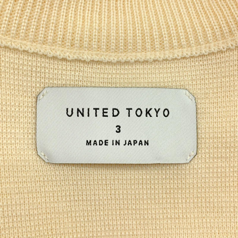 UNITED TOKYO / ユナイテッドトウキョウ | ウール スリット ニット セーター | 3 | メンズ