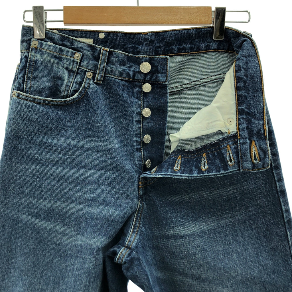 DRIES VAN NOTEN / ドリスヴァンノッテン | レザーパッチ デニム パンツ | 26 | レディース