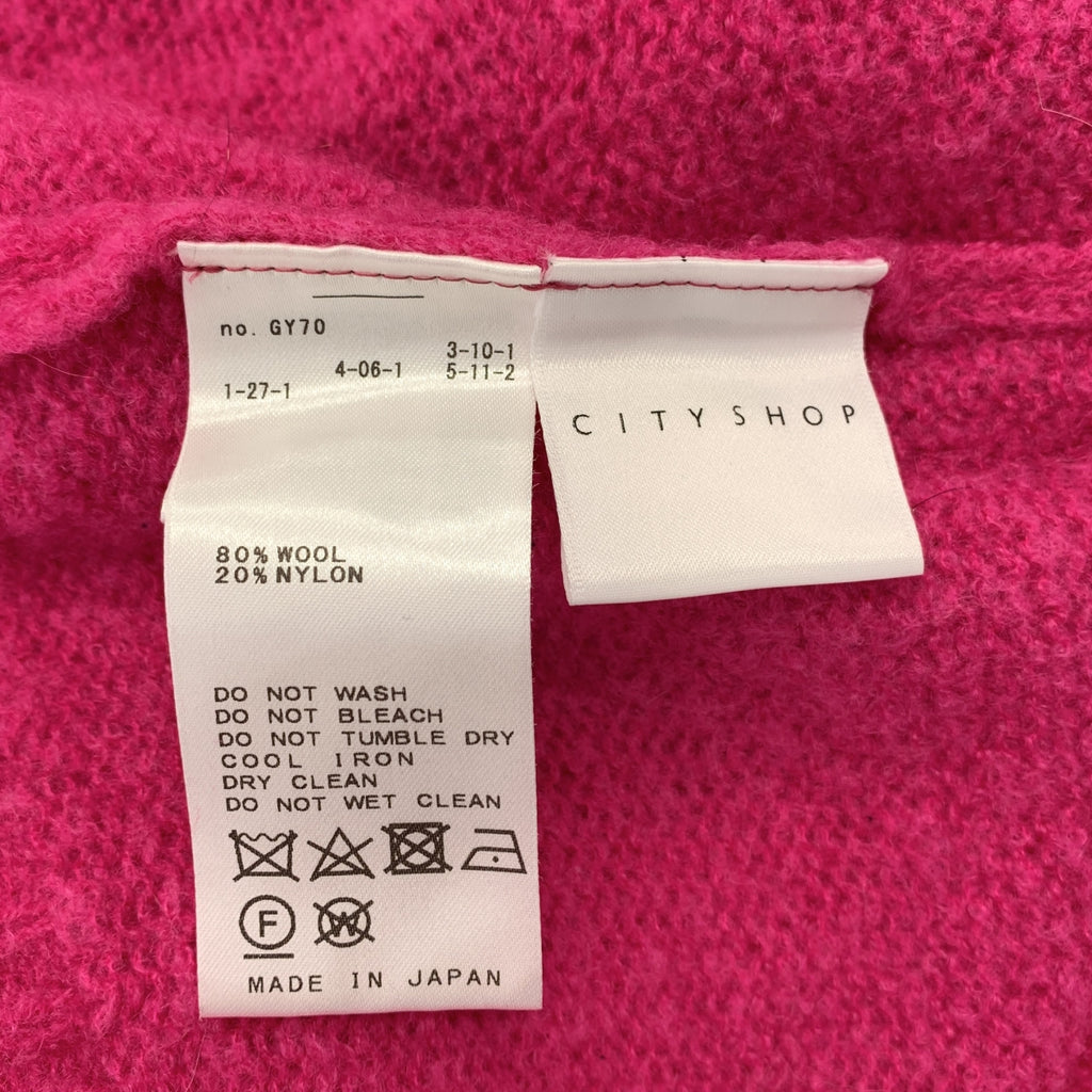 CITYSHOP | 2023秋冬系列 | 羊毛超大針織衫 | F碼 | 女款