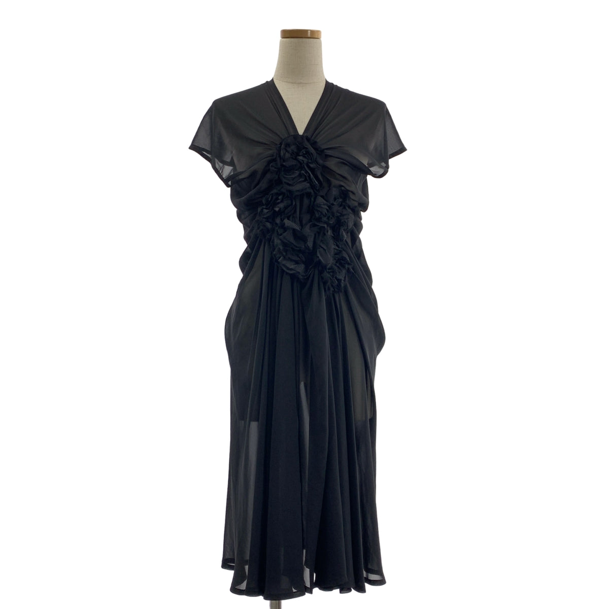 tricot COMME des GARCONS / トリココムデギャルソン | 2001SS | 裁断加工 シアー プルオーバー ワンピース | M | レディース