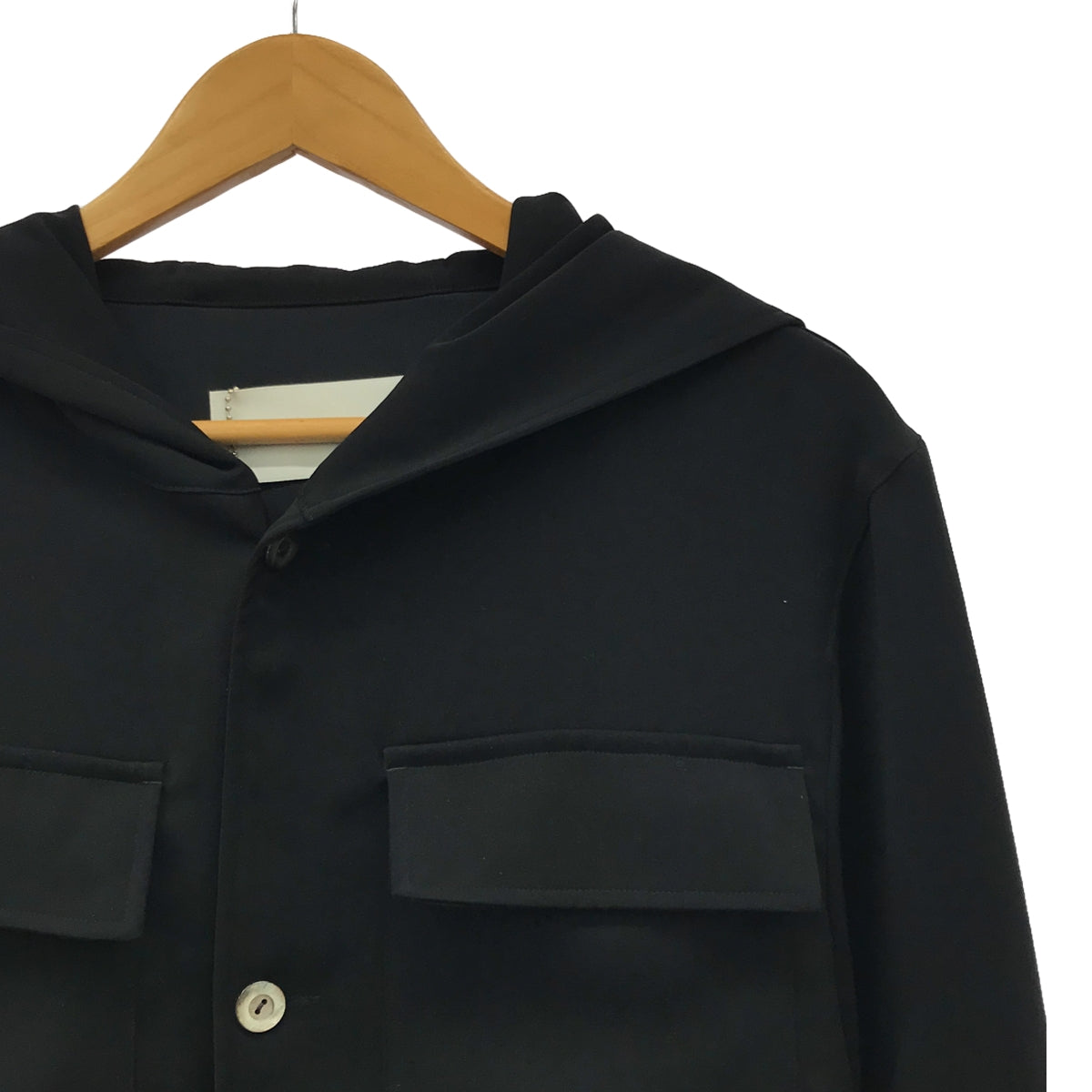 【신품】 prasthana / 프라스타나 | hooded BDU shirt 셔츠 | M | 블랙 | 남성