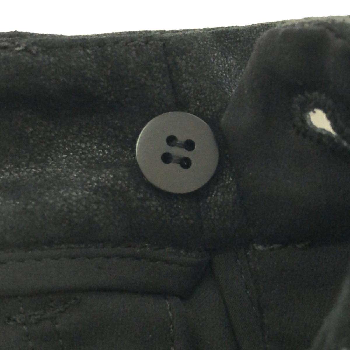 【美品】  HELMUT LANG / ヘルムートラング | レザー テーパードパンツ | 2 | ブラック | メンズ