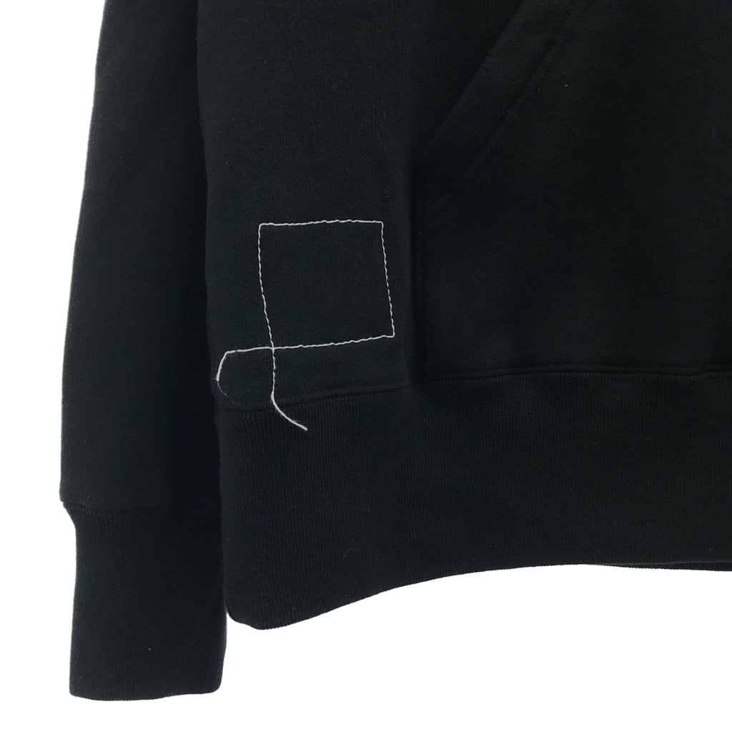 sacai / サカイ | 2025SS | WTAPS Flock Print Hoodie ダブルタップス フロッキープリント パーカー | 2 | ブラック | メンズ