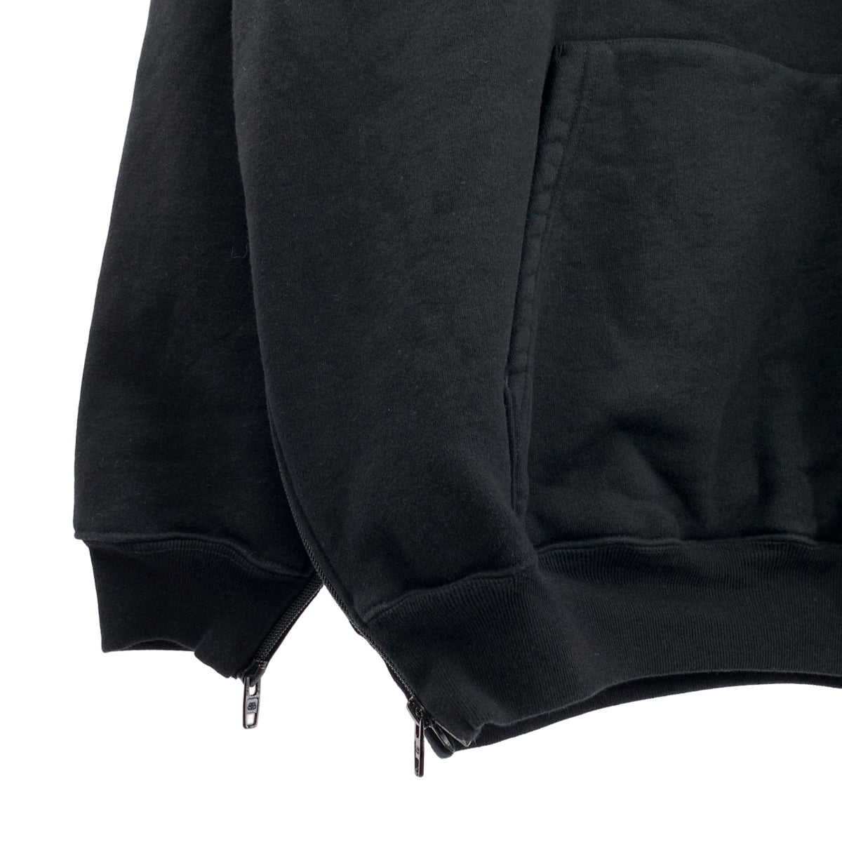 BALENCIAGA / バレンシアガ | コットン サイドジップ フーデッド トレーナー | XL |
