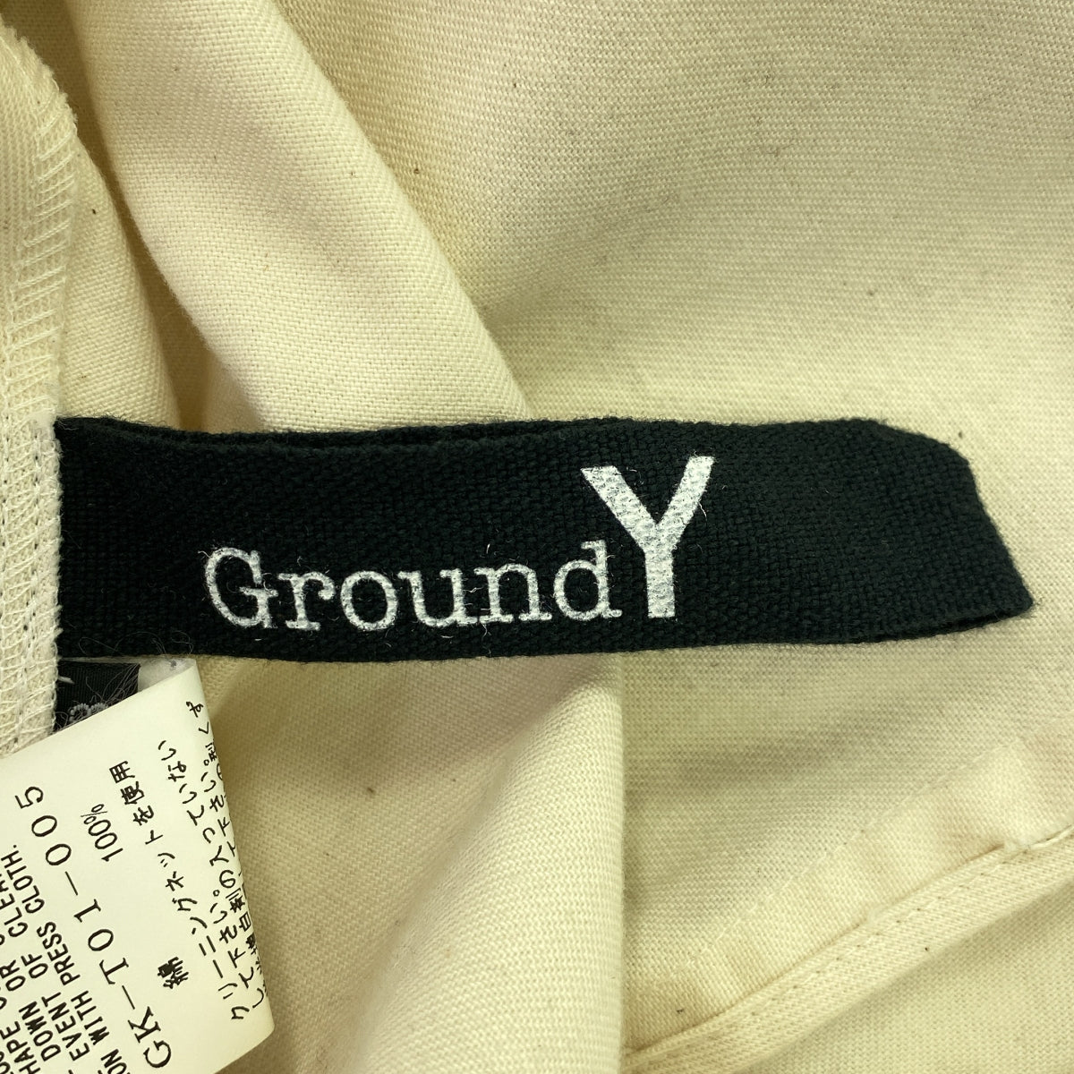 Ground Y / グラウンドワイ | 2017AW | ジップアップ レイヤード マントコート | 3 | ブラック/ホワイト | メンズ