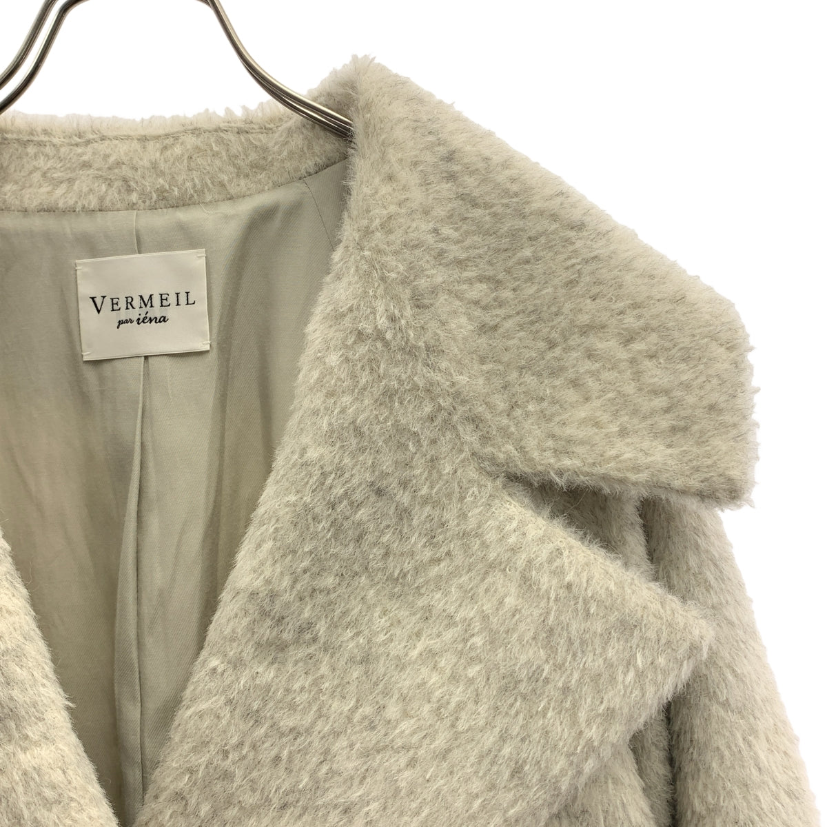 VERMEIL par iena / ヴェルメイユパーイエナ | 2024AW | ビッグショール シャギー ショートコート | F | レディース