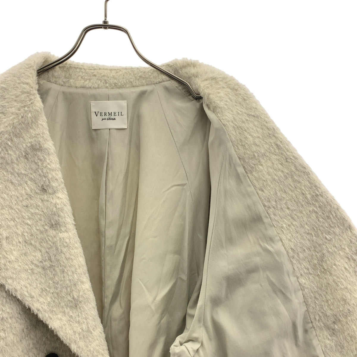 VERMEIL par iena / ヴェルメイユパーイエナ | 2024AW | ビッグショール シャギー ショートコート | F | レディース