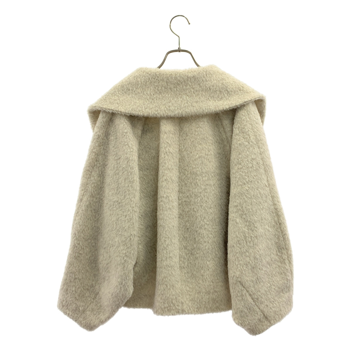 VERMEIL par iena / ヴェルメイユパーイエナ | 2024AW | ビッグショール シャギー ショートコート | F | レディース