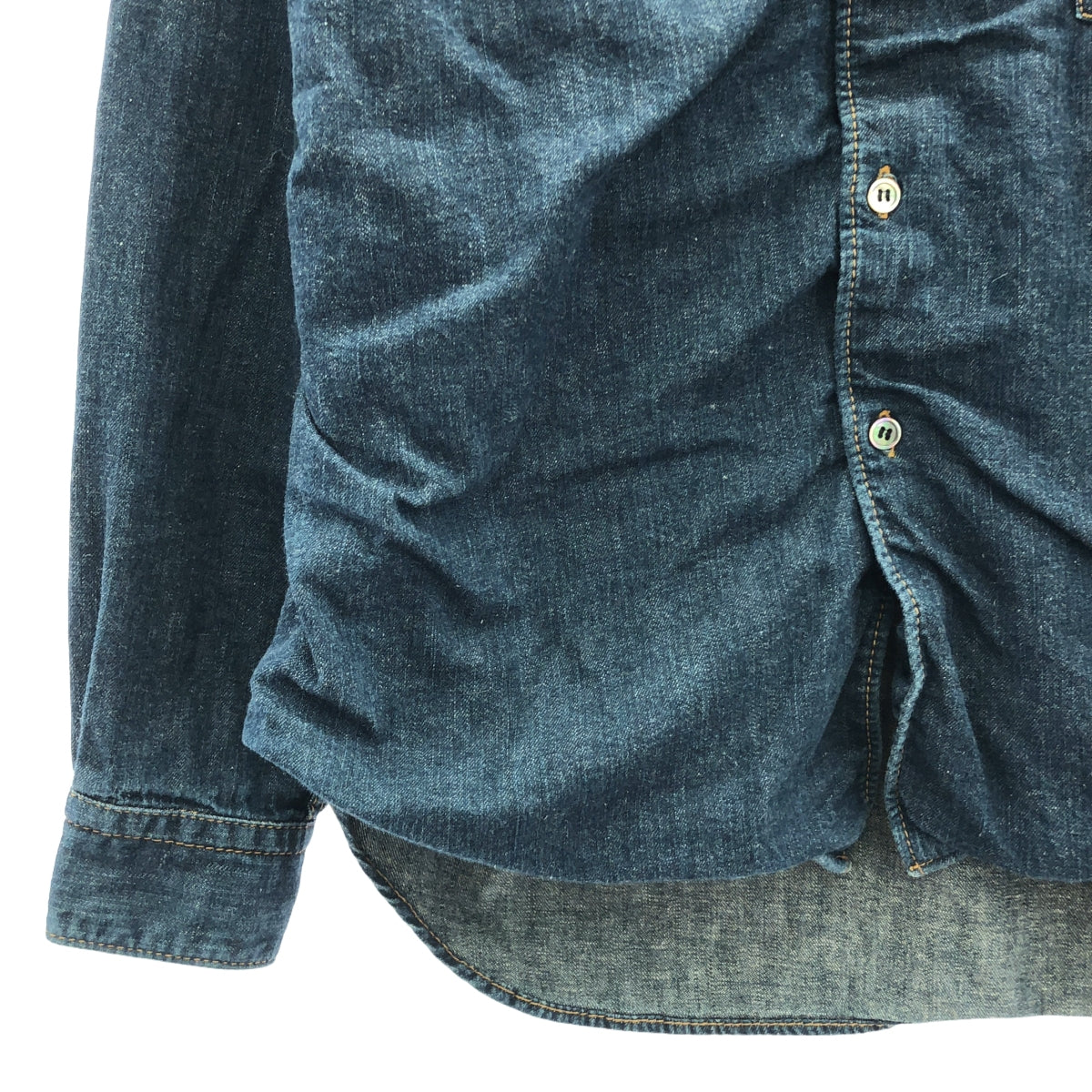 COMME des GARCONS 男士 | 2006秋冬 |常規領牛仔襯衫/格紋襯裡| S |靛藍|男士