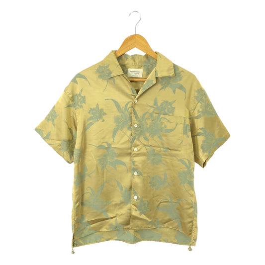 【新品】  beautiful people / ビューティフルピープル | aloha jacquard open-necked shirt アロハ ジャガード オープンカラーシャツ ユニセックス | 36 | イエロー | レディース