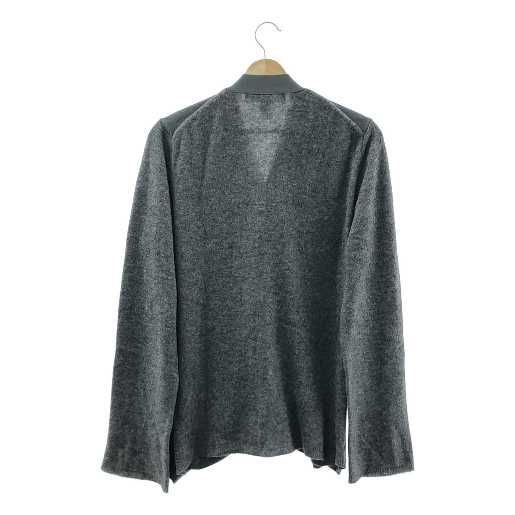 COMME des GARCONS SHIRT / コムデギャルソンシャツ | fully fashioned gauge 12 切替 ニット カーディガン | M | グレー | レディース