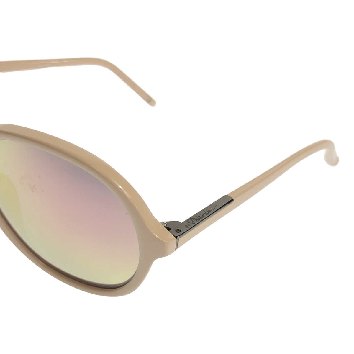3.1 Phillip Lim / Three One Phillip Lim | Linda Farrow Linda Farrow 合作款 CAT3 鏡面鏡片橢圓形太陽眼鏡 |粉紅色 |女性的