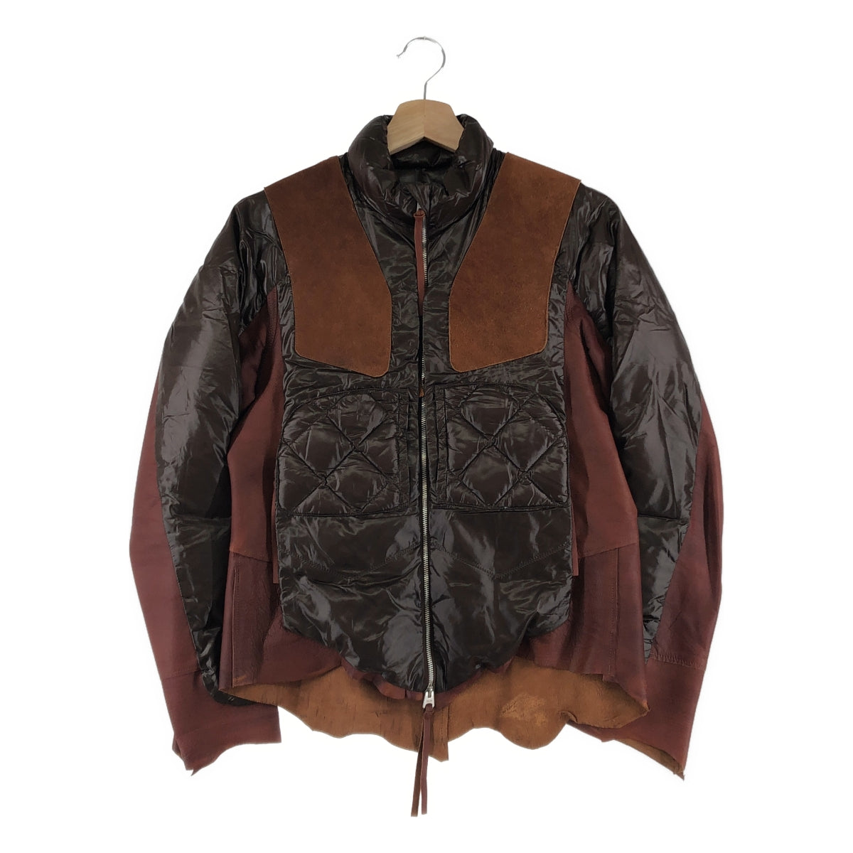 TAKAHIROMIYASHITA The Soloist / タカヒロミヤシタザソロイスト | symophony レザー切替 ダウンジャケット | 44 | メンズ