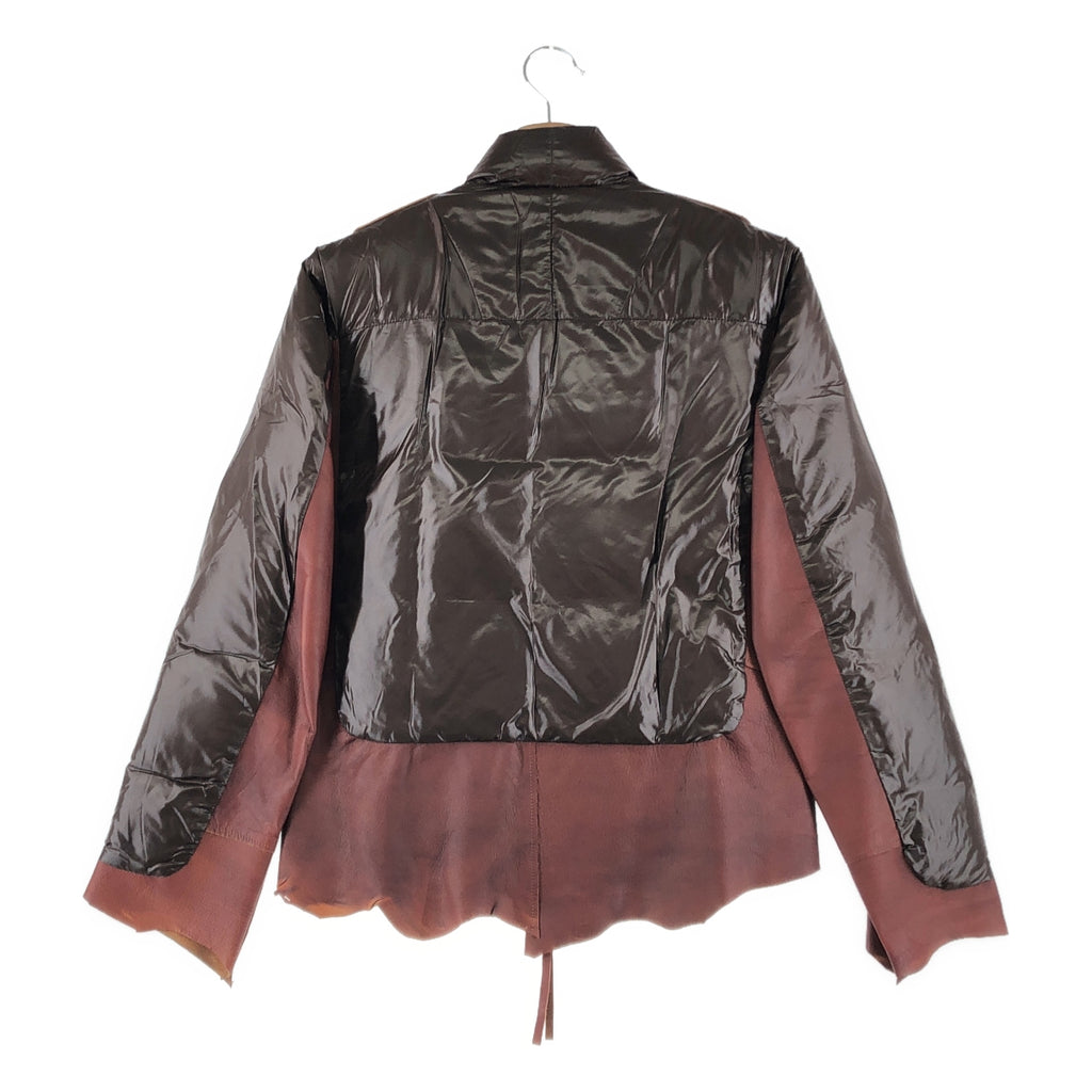 TAKAHIROMIYASHITA The Soloist / タカヒロミヤシタザソロイスト | symophony レザー切替 ダウンジャケット | 44 | メンズ