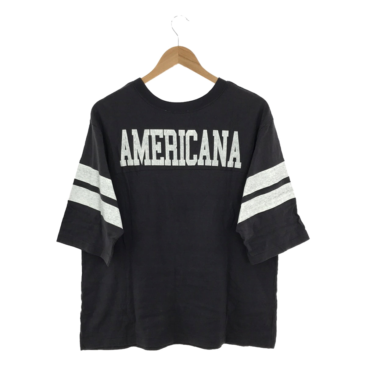 Americana / アメリカーナ | 【AP STUDIO】別注 ボーイフレンドフットボールTシャツ | F | レディース – KLD