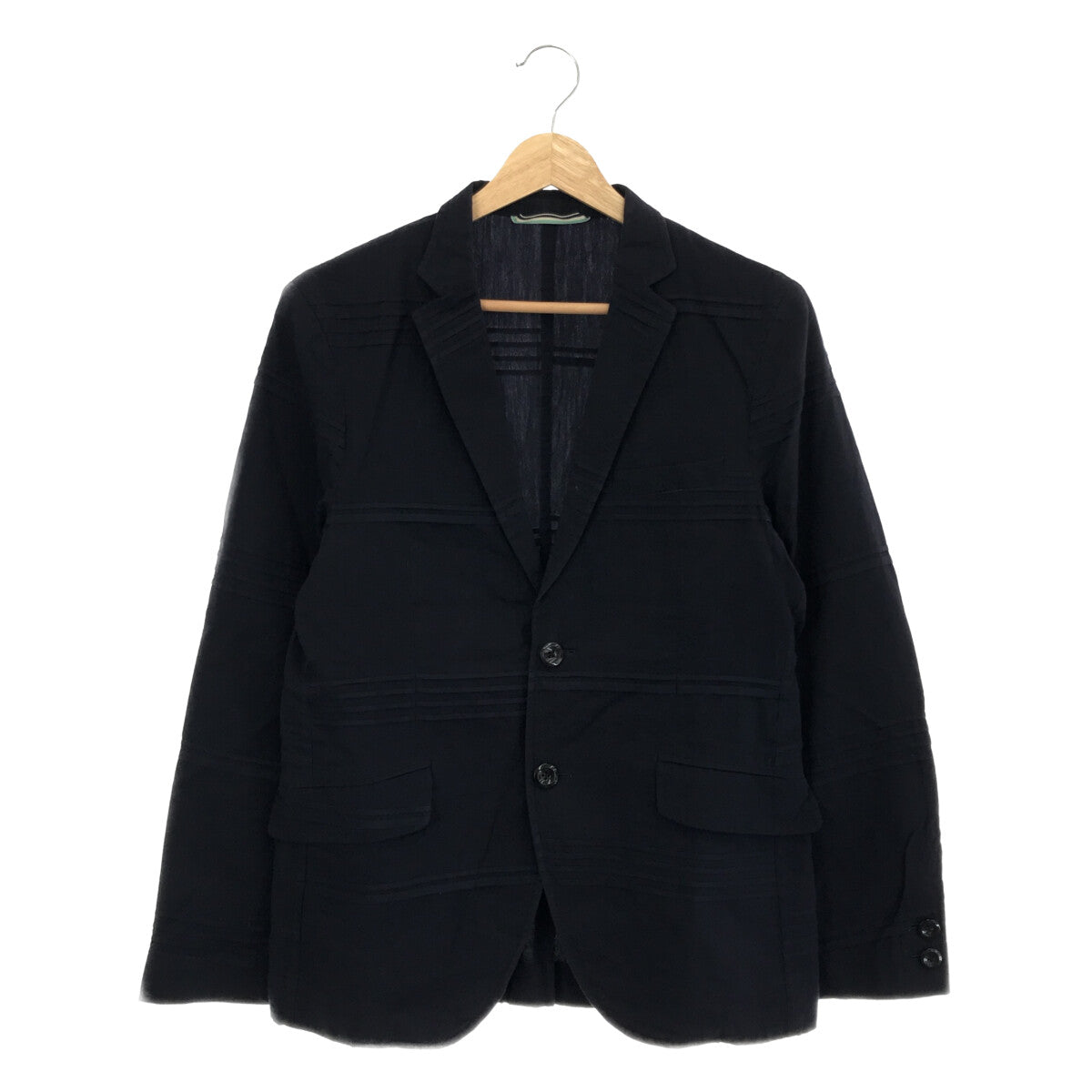 Quesorvel | Tape-switched tailored jacket | 46 | Navy | Men's