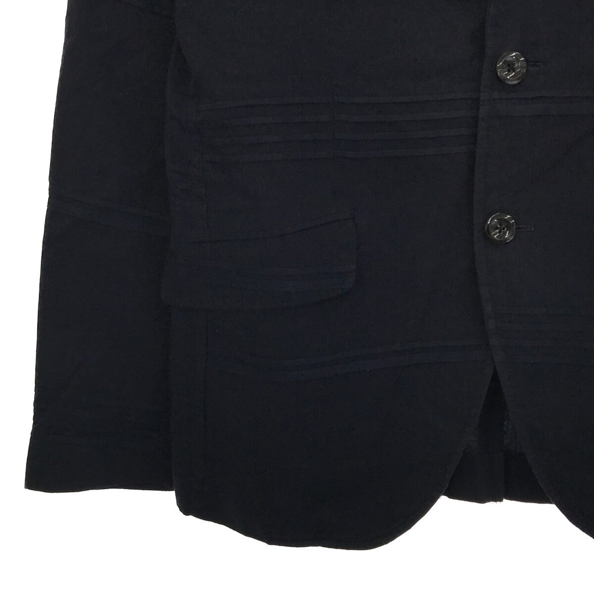 Quesorvel | Tape-switched tailored jacket | 46 | Navy | Men's