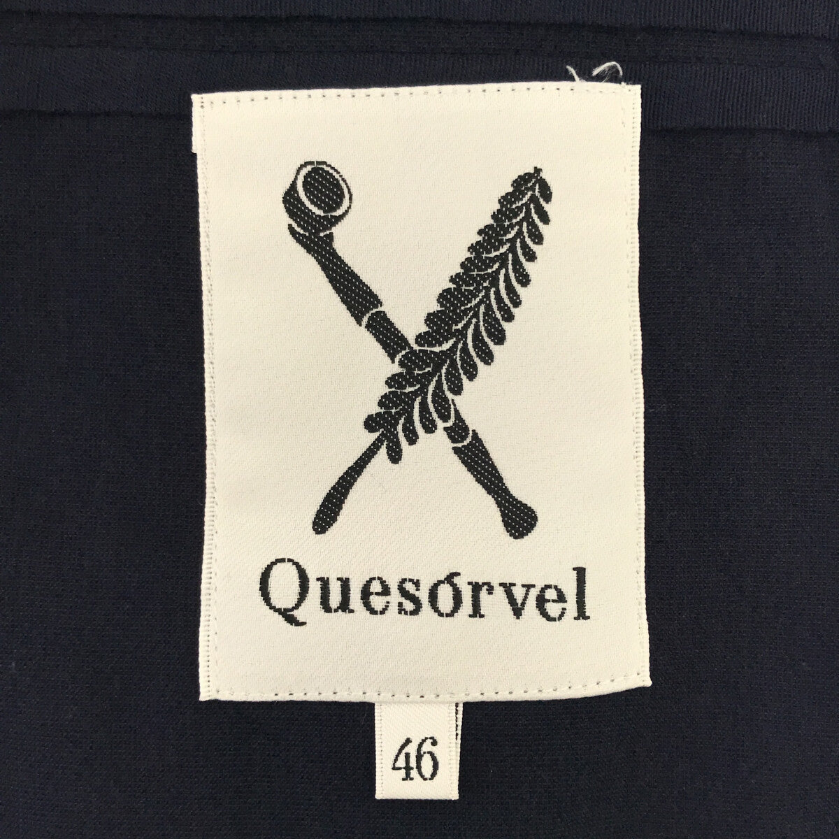 Quesorvel | Tape-switched tailored jacket | 46 | Navy | Men's