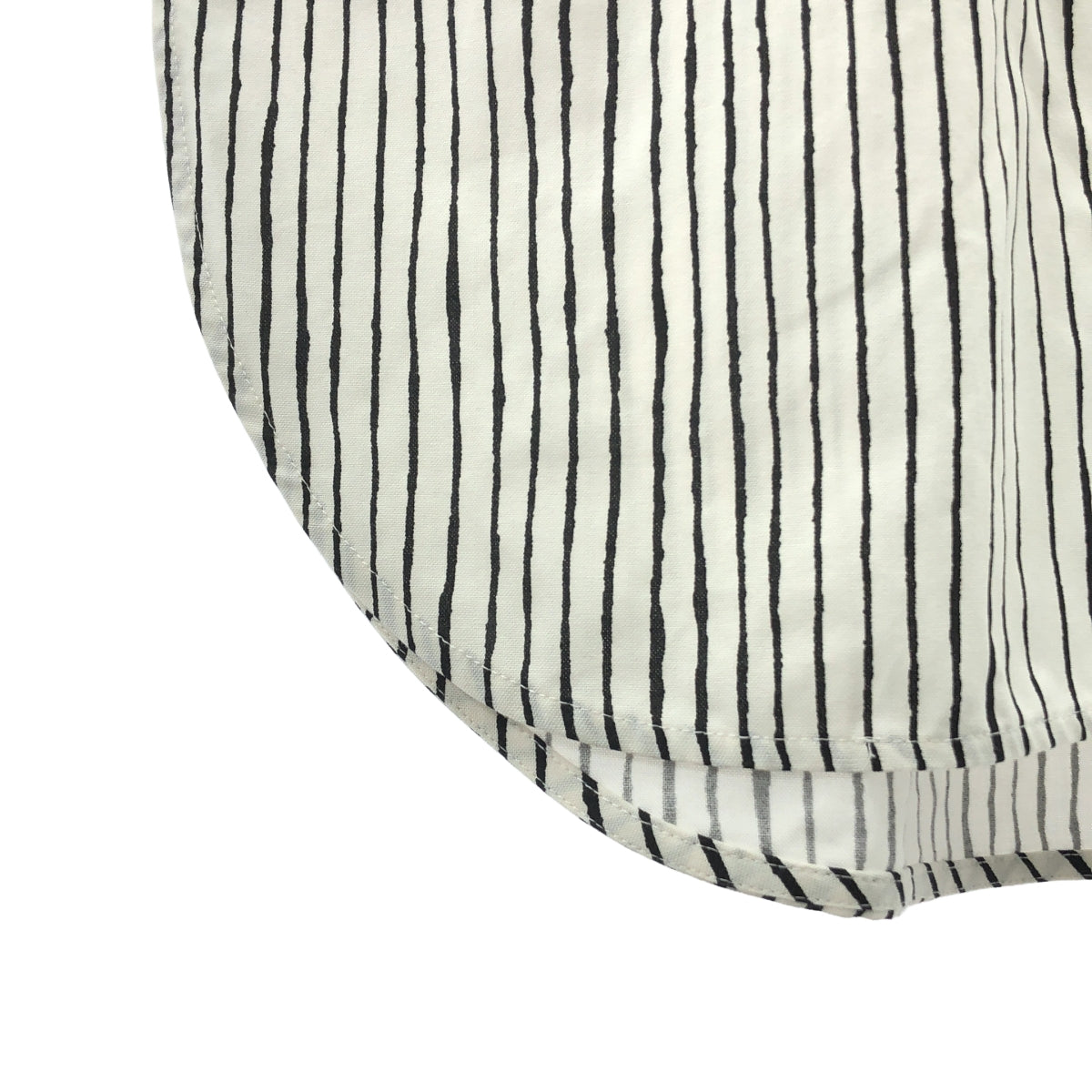 marimekko / マリメッコ | SIMPPELI AITA コットン ストライプ スリーブレス シャツ ワンピース | 38 | レディース