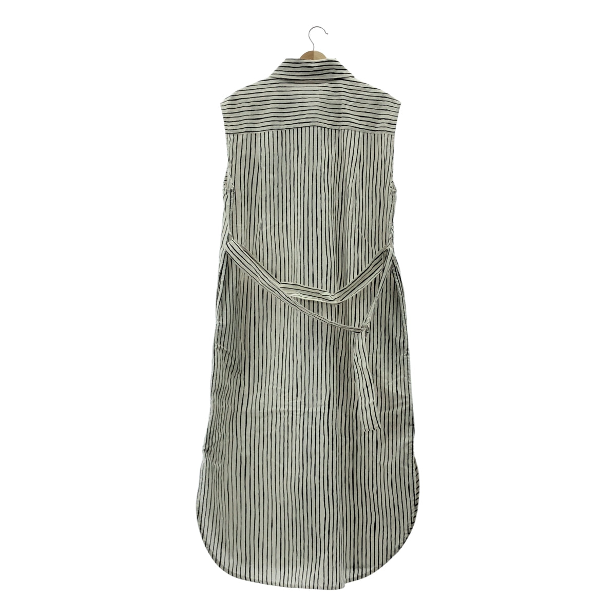 marimekko / マリメッコ | SIMPPELI AITA コットン ストライプ スリーブレス シャツ ワンピース | 38 | レディース