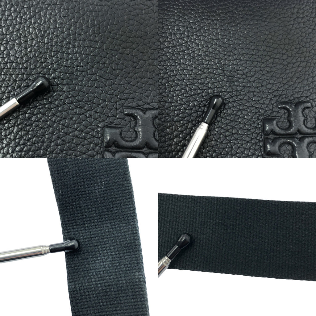 TORY BURCH / トリーバーチ | THEA WEB FLAP CROSSBODY テア ウェブ フラップクロス バッグ | ブラック | レディース