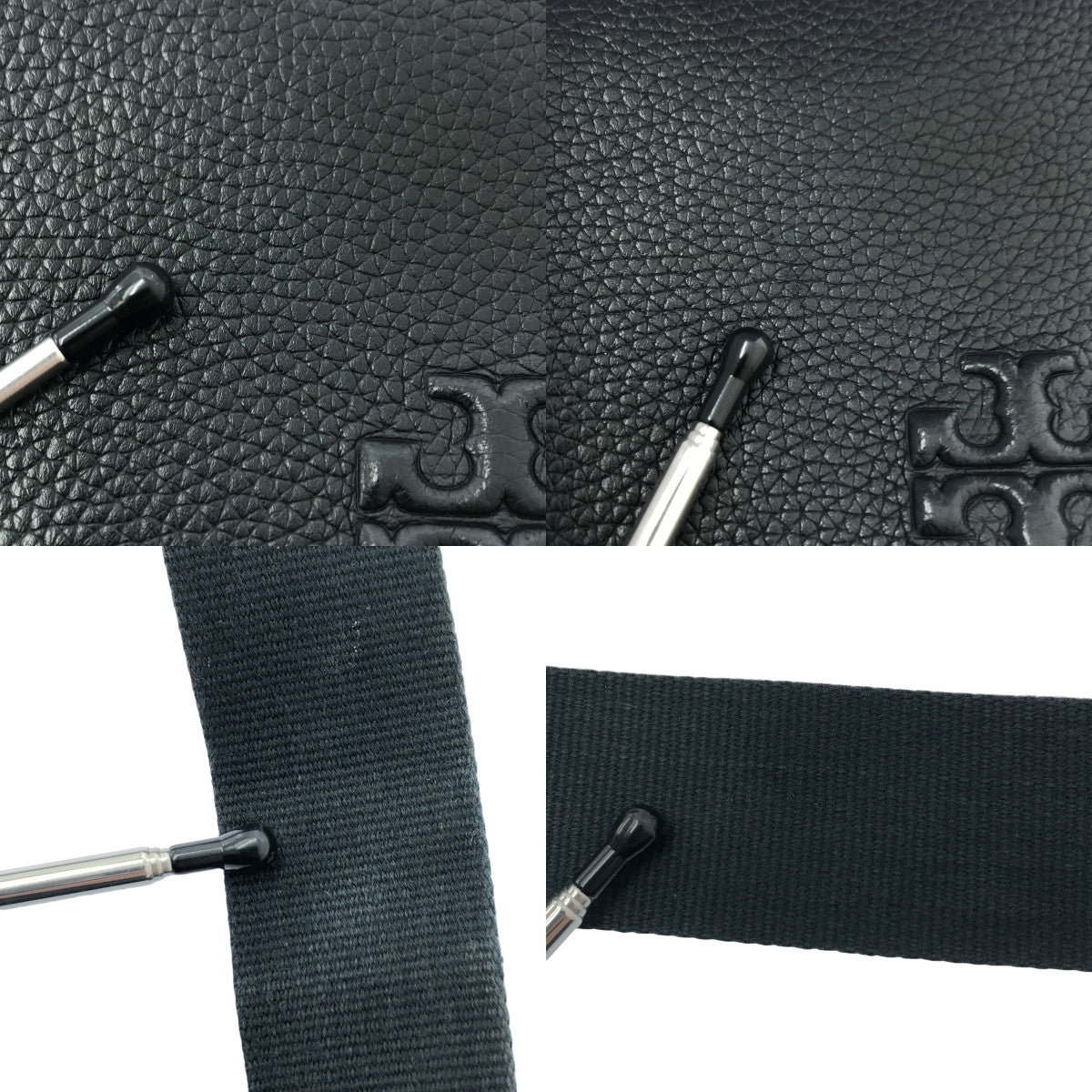 TORY BURCH / トリーバーチ | THEA WEB FLAP CROSSBODY テア ウェブ フラップクロス バッグ | ブラック | レディース