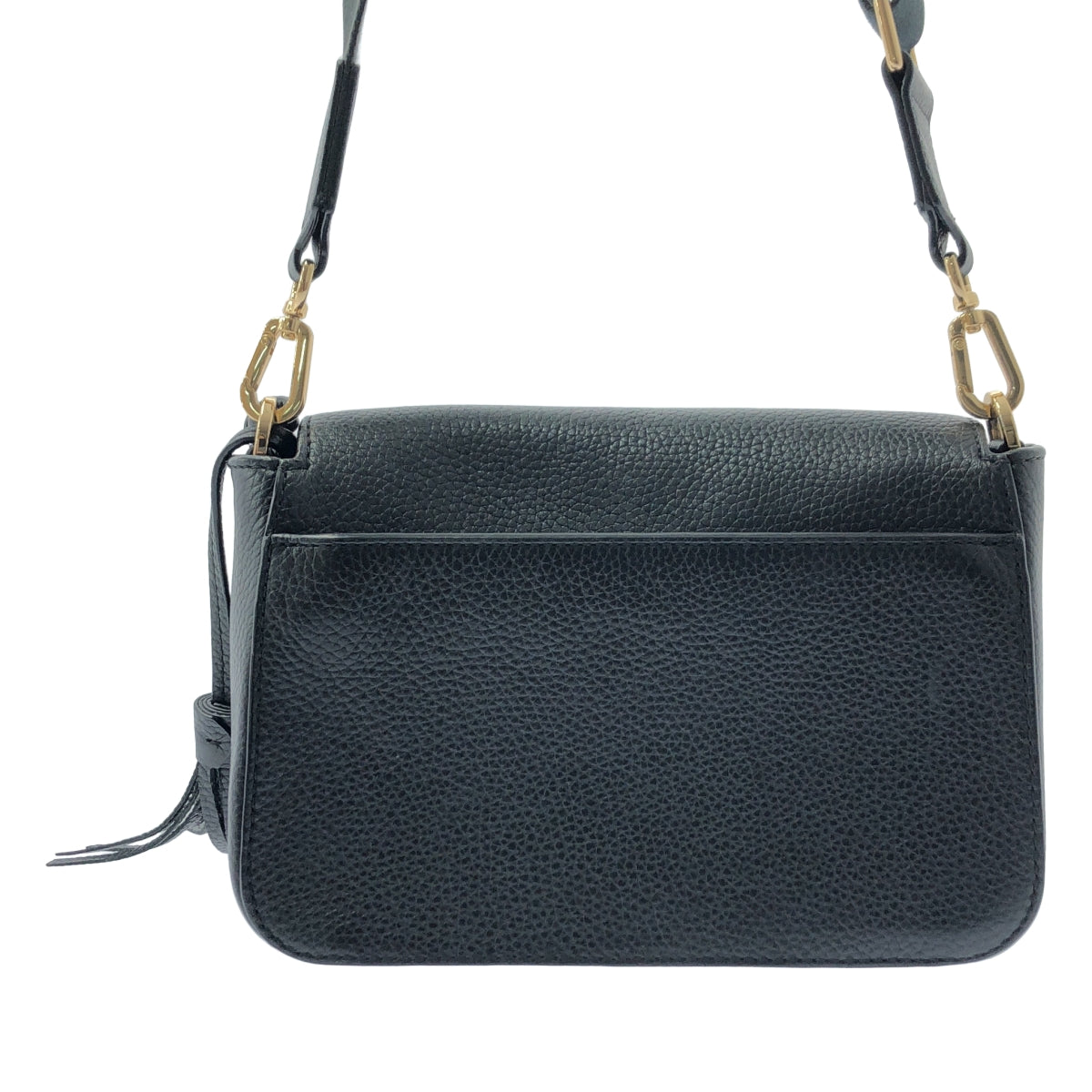 TORY BURCH / トリーバーチ | THEA WEB FLAP CROSSBODY テア ウェブ フラップクロス バッグ | ブラック | レディース