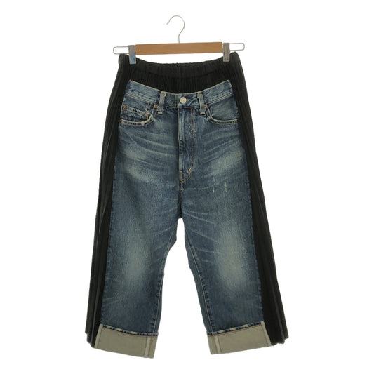 JUNYA WATANABE COMME des GARCONS / Junya Watanabe | 2021AW | × Levi's. Side pleats wide denim pants | S | Women's