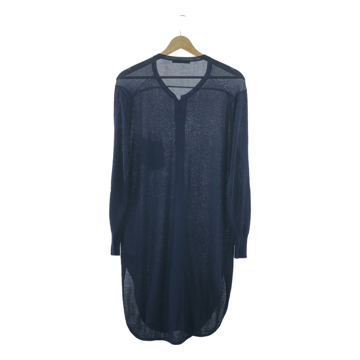 mizuiroind / 미즈이로 인도 | 코튼 레이온 롱 니트 가디건 원피스 | F | 네이비 | 여성