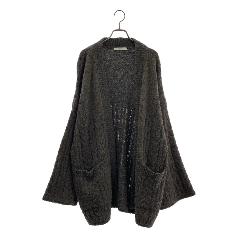 YASHIKI / ヤシキ | Setsuen Hanten Knit アルパカブレンド ボタンレス カーディガン | 2 | メンズ