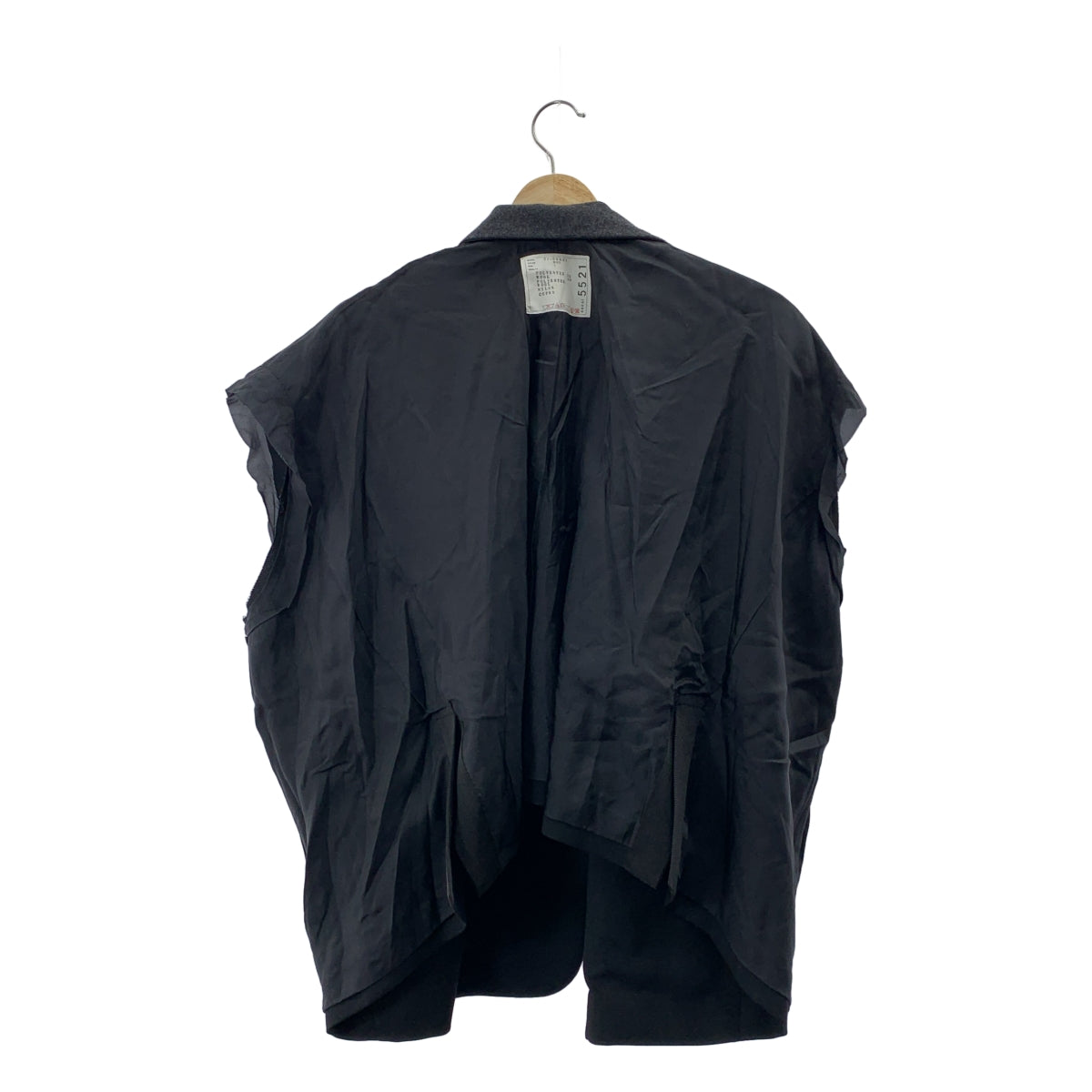 sacai / 사카이 | Suiting Jacket / 오버 실루엣 질레 베스트 슬리브리스 재킷 | 1 | 여성