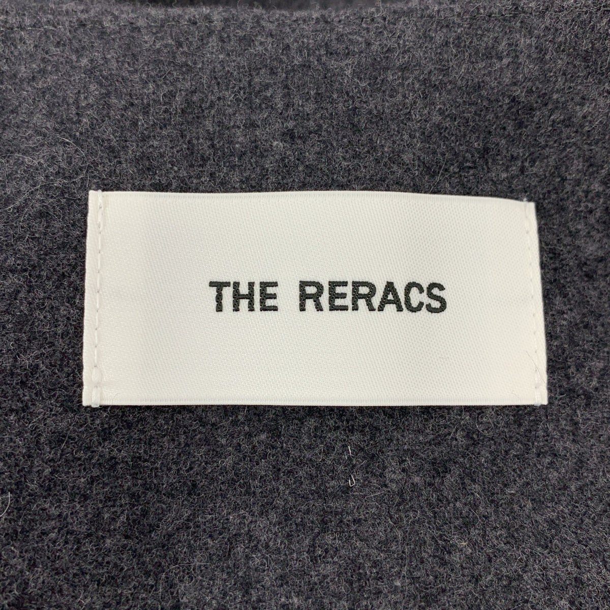 THE RERACS | 2022 秋冬系列 | 輕薄無領長梅爾頓羊毛背心外套 | 38 碼 | 女款