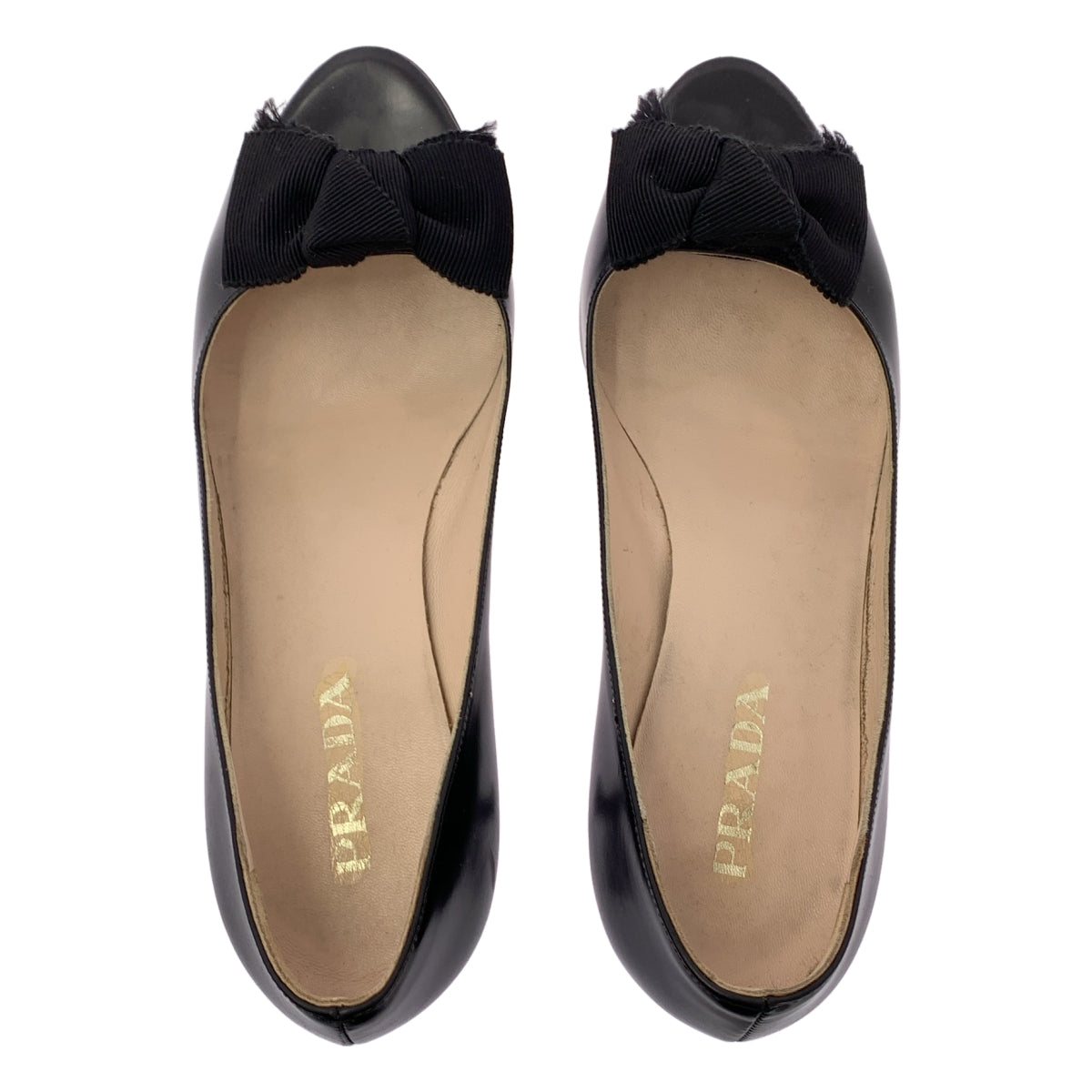 PRADA / プラダ | オープントゥ リボン パンプス | 36 | レディース – KLD