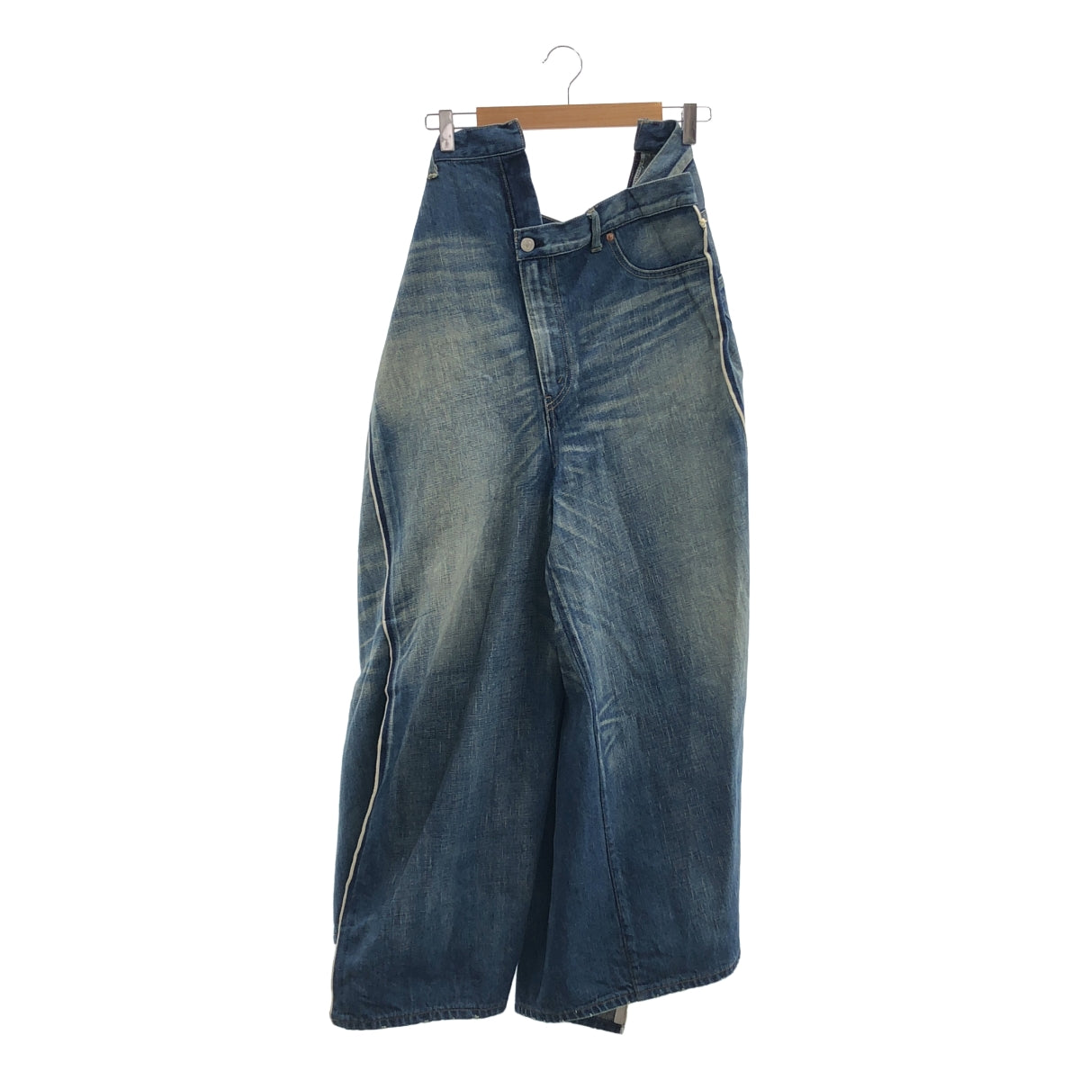 JUNYA WATANABE / 준야 와타나베 | 2023SS | × Levis / 재구성 데미지 가공 슬릿 데님 팬츠 | S | 여성