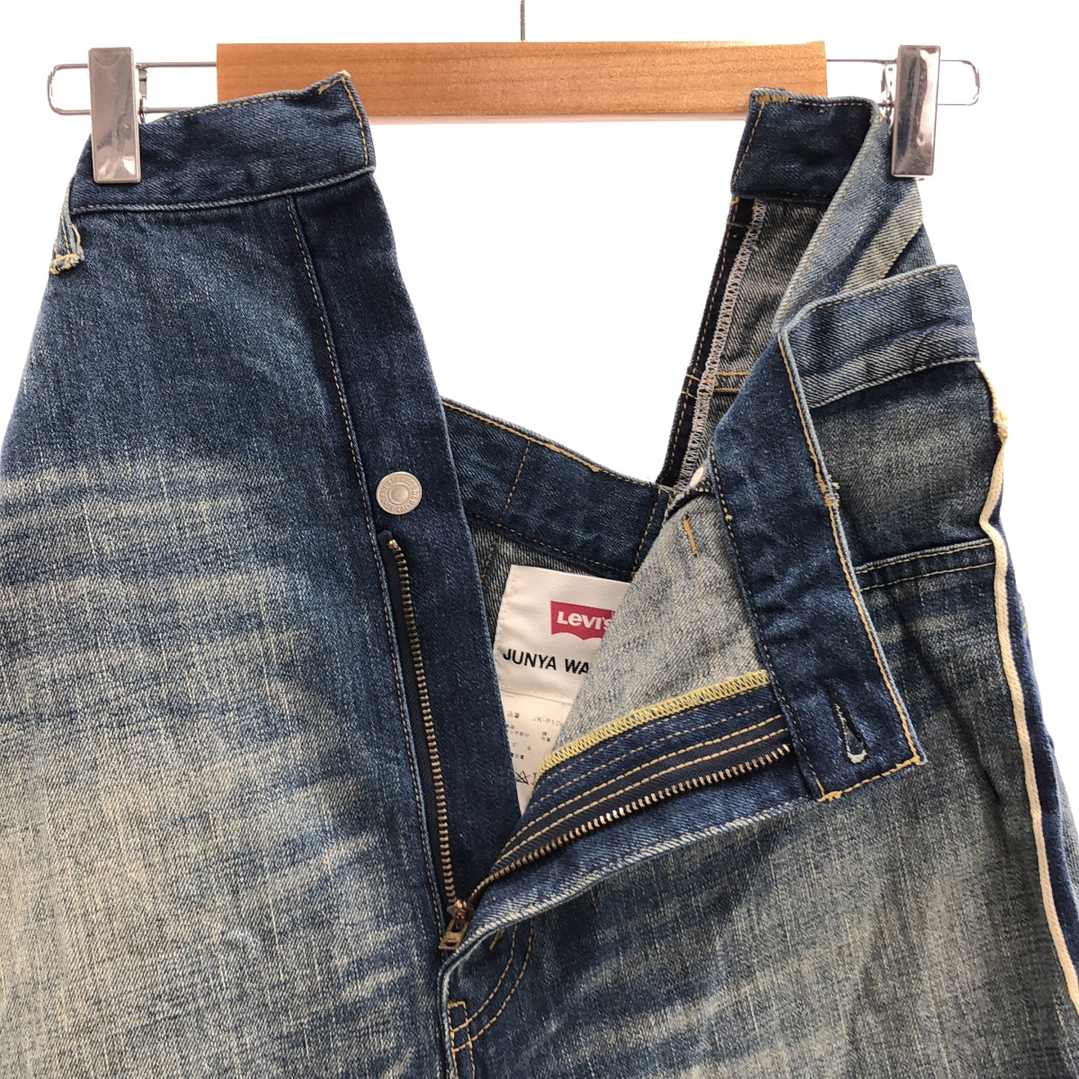 JUNYA WATANABE / 준야 와타나베 | 2023SS | × Levis / 재구성 데미지 가공 슬릿 데님 팬츠 | S | 여성