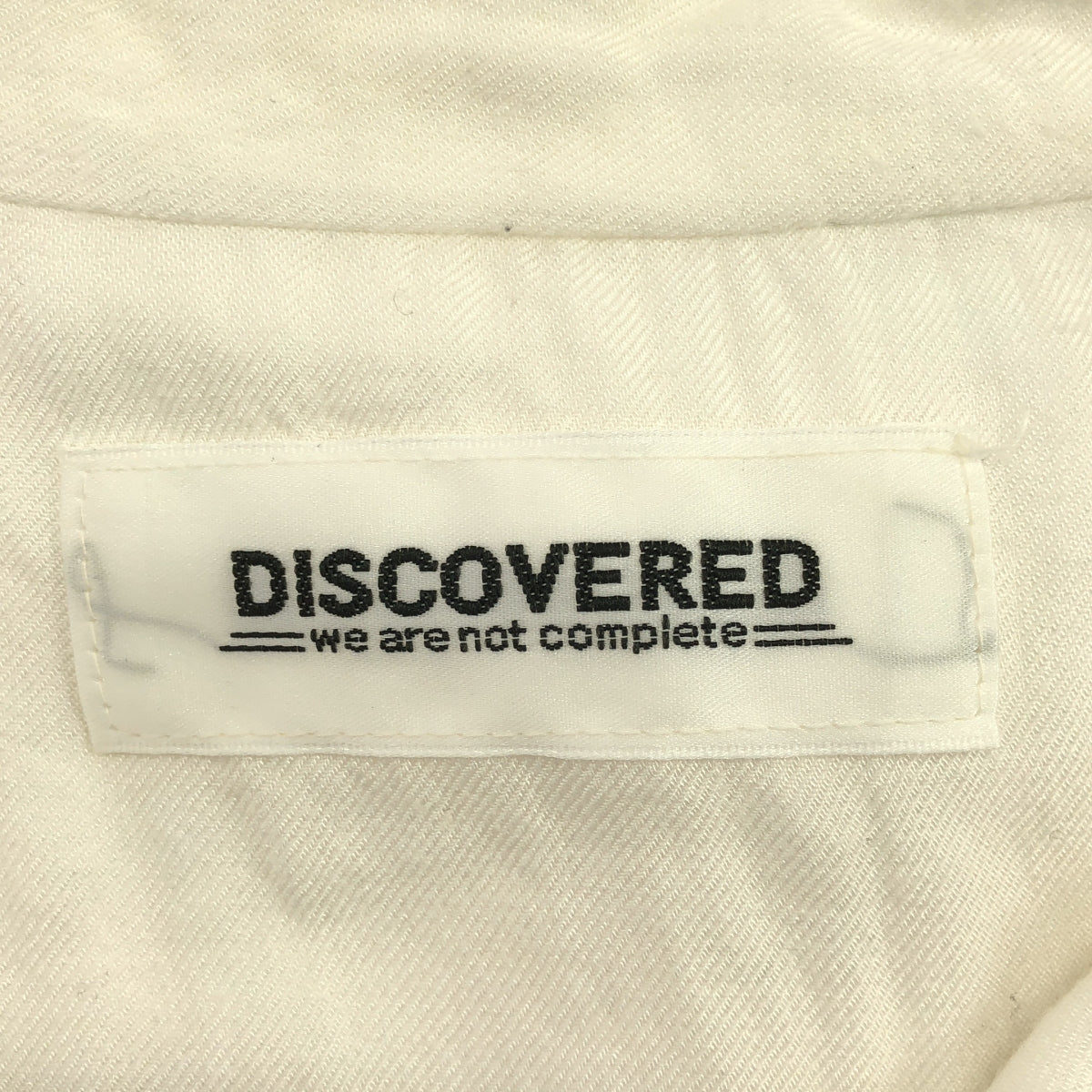 DISCOVERED / ディスカバード | シルク混 カットオフ オープンカラーシャツ | 2 | ホワイト | メンズ