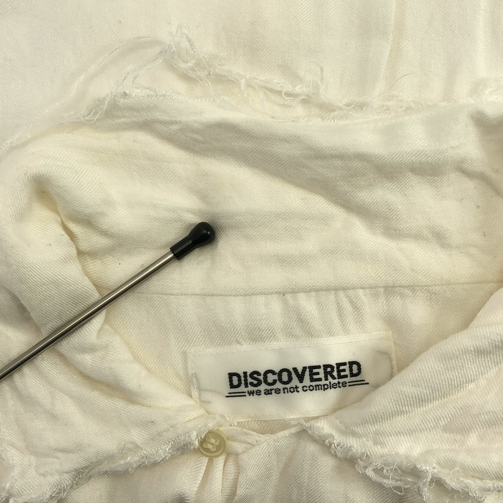 DISCOVERED | 絲質混紡無袖開領襯衫 | 2 碼 | 白色 | 男士