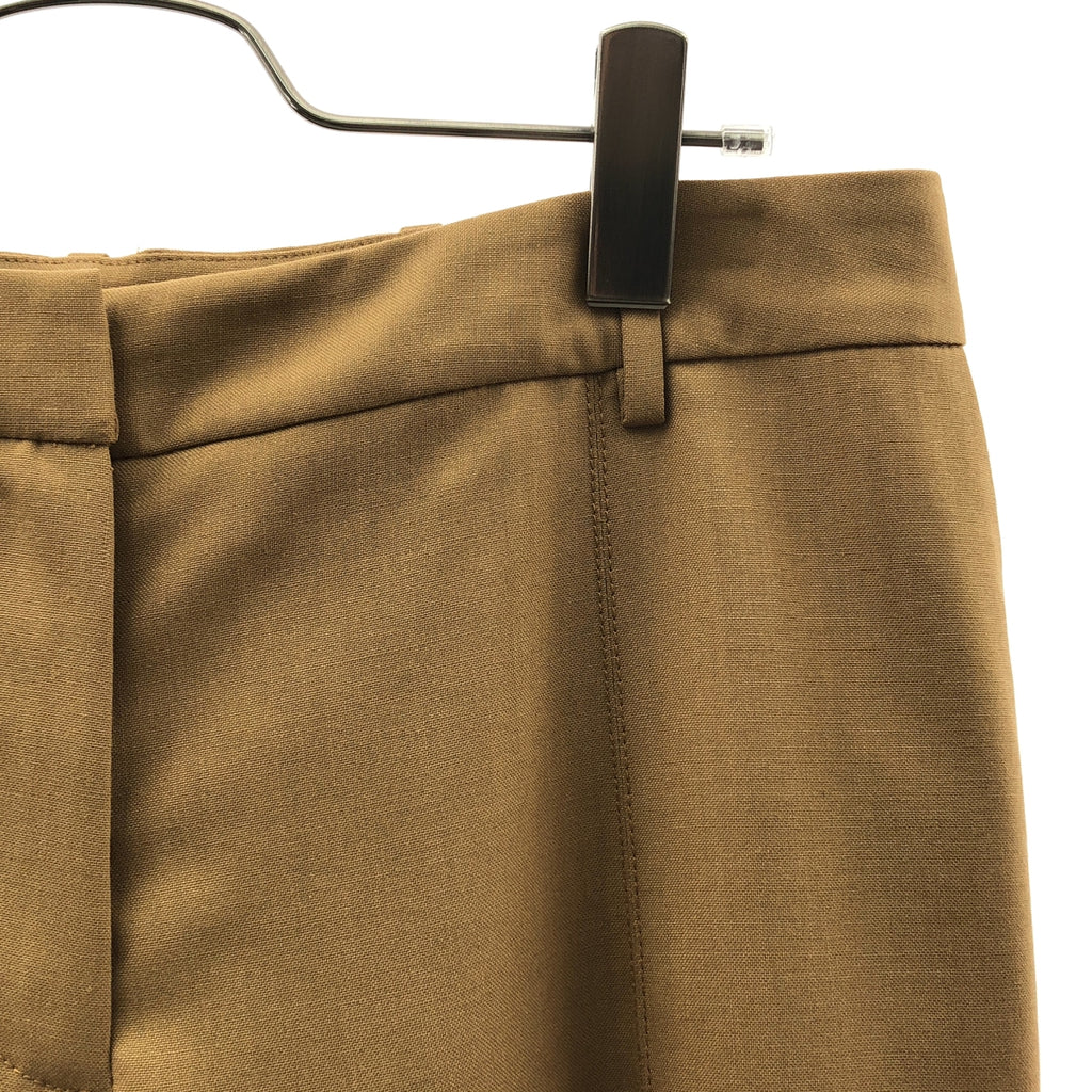 MARNI / マルニ | 2022AW | ロゴ裾ジップスリット スラックス パンツ / 裏地付き | 40 | レディース